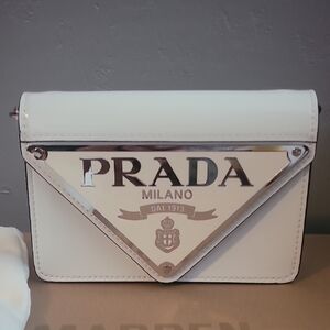 White and Silver Clutch